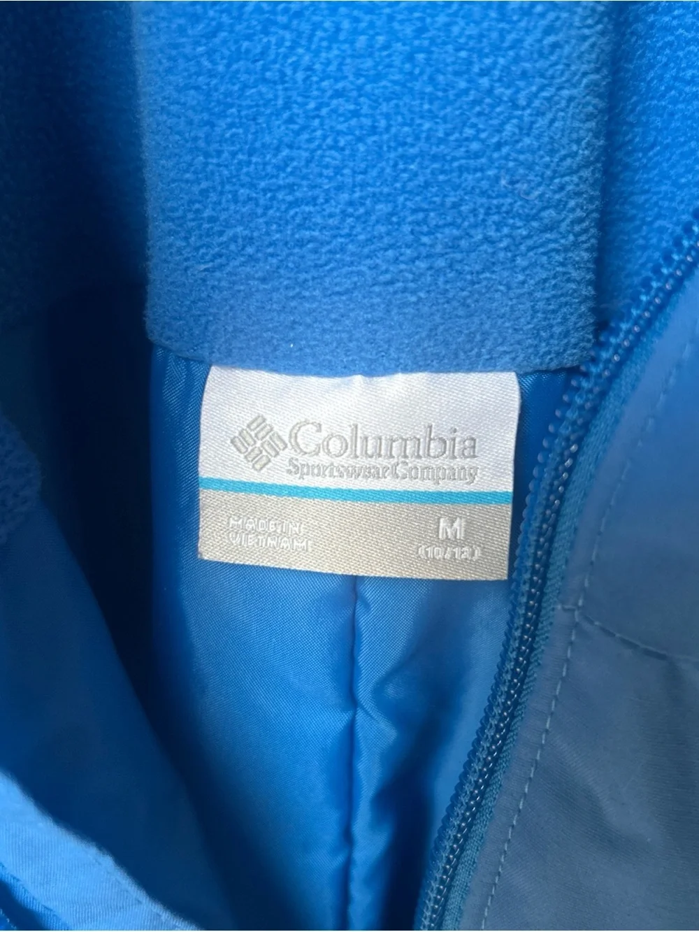 Columbia Snow Bibs Youth M 10 12 Blue Waterproof Insulated Ski Bibs.